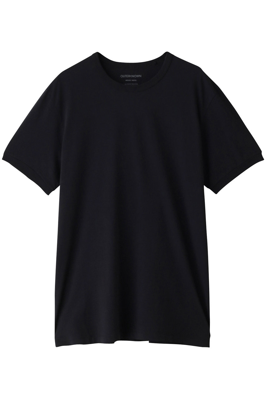 ＜ELLE SHOP＞ OUTERKNOWN 【MEN】SOJOURN Tシャツ (ブラック L) アウターノウン ELLE SHOP
