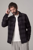 【MEN】CLOUD WEAVE コ ットンツイルチェックシャツジャケット