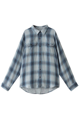 アウターノウン/OUTERKNOWNの【MEN】THE SLOWDOWN チェックシャツ(110400/110403)