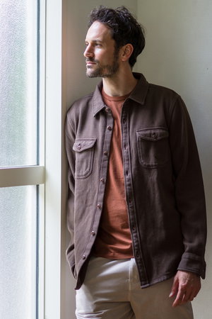 アウターノウン/OUTERKNOWNの【MEN】CHROMA BLANKET SHIRT コットンツイル シャツ(110400/110403)