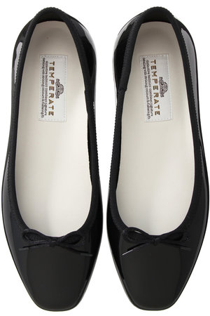 テンパレイト/TEMPERATEのEMMA スクエアトゥ バレエシューズ(レイン対応)(130600/130601)