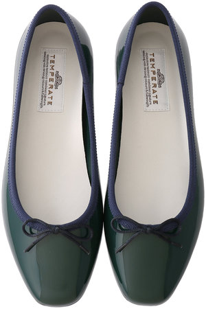 EMMA スクエアトゥ バレエシューズ(レイン対応)