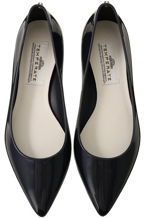 テンパレイト/TEMPERATEのSTELLA シルバーヒール ポインテッドパンプス(レイン対応)(130600/130601)