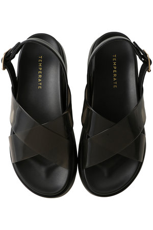 テンパレイト/TEMPERATEのSAMUEL クロスベルトサンダル(レイン対応)(130600/130601)