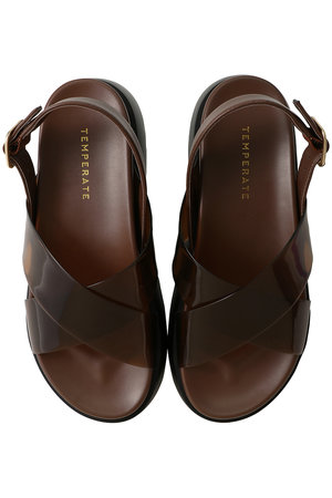 テンパレイト/TEMPERATEのSAMUEL クロスベルトサンダル(レイン対応)