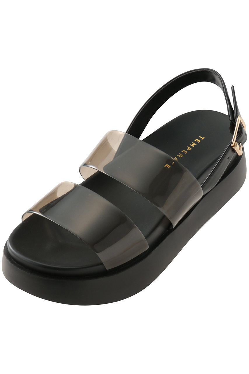 テンパレイト/TEMPERATEのENZO ダブルベルトサンダル(レイン対応)(ブラック/ENZO)