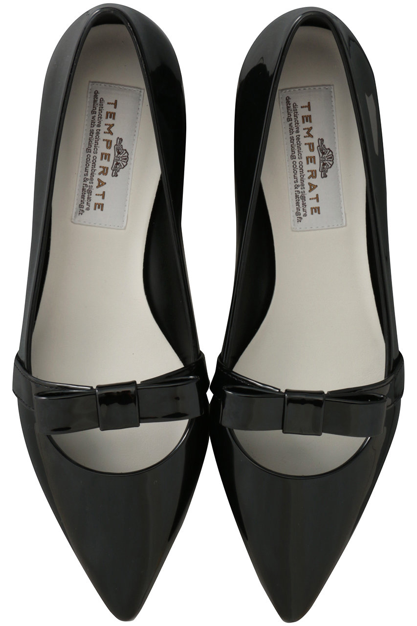 テンパレイト/TEMPERATEのRENE リボンストラップ ポインテッドパンプス(レイン対応)(ブラック/RENE)