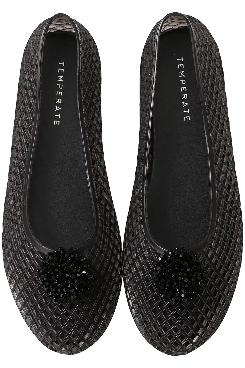 【ELLE SHOP限定】ANRI ビジューメッシュパンプス(レイン対応)