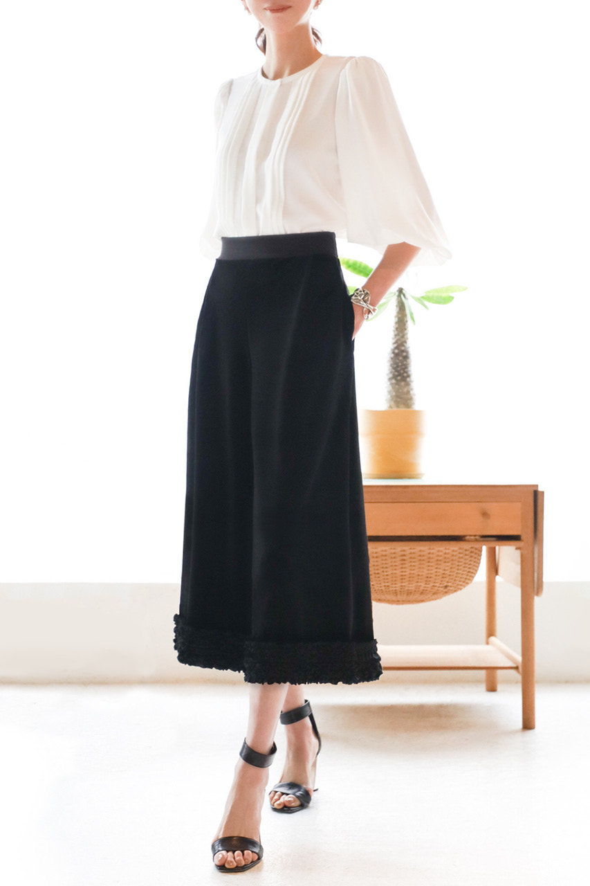 DAISY LIN(デイジーリン)｜Velour Pants “Millefeuille Frill