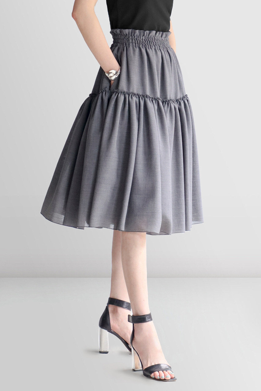 DAISY LIN(デイジーリン)｜Swing Skirt/ロイヤルグレー の通販