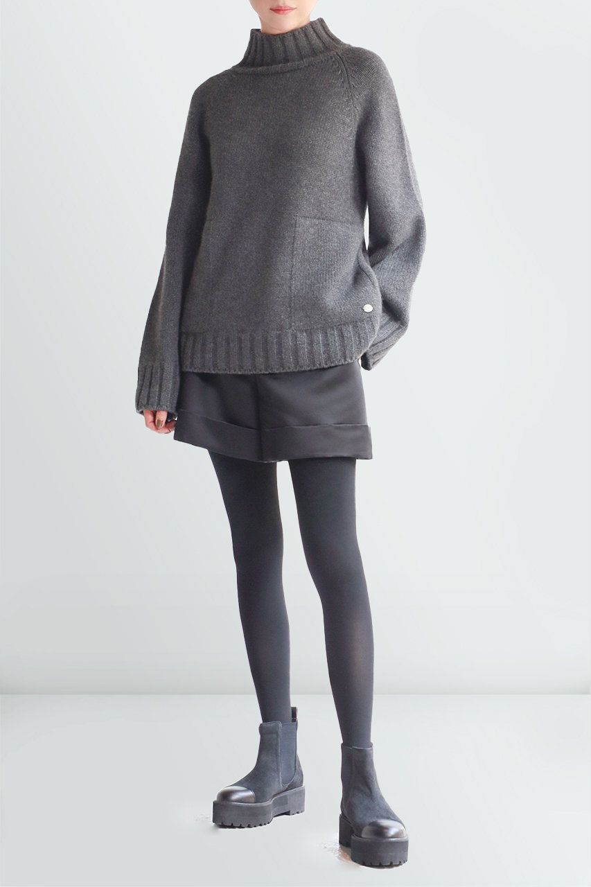 DAISY LIN(デイジーリン)｜ふわとろ Cashmere KARE KNIT/リッチグレー