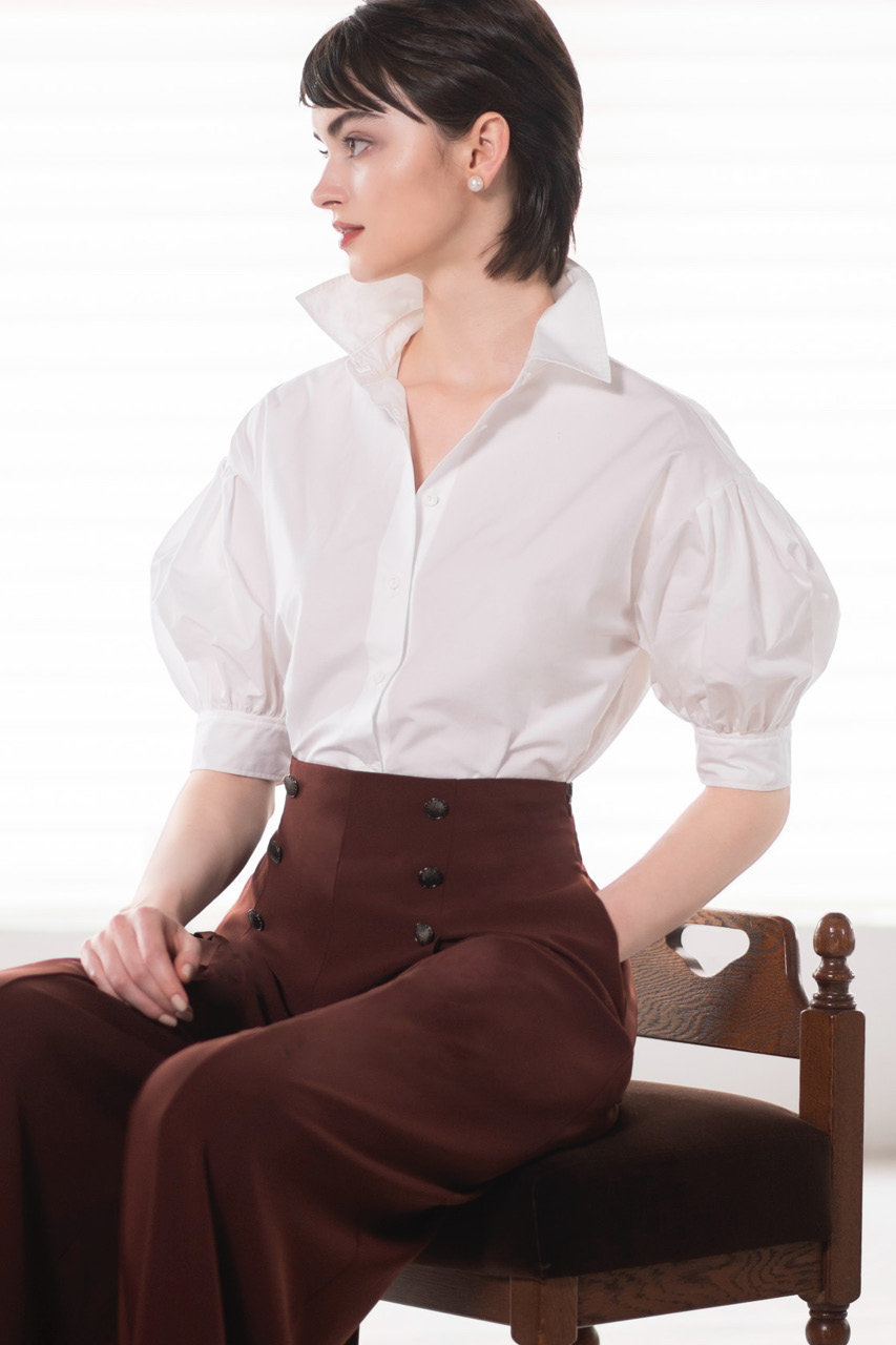 DAISY LIN(デイジーリン)｜Blouse “Cream Puff”/ホワイト の通販