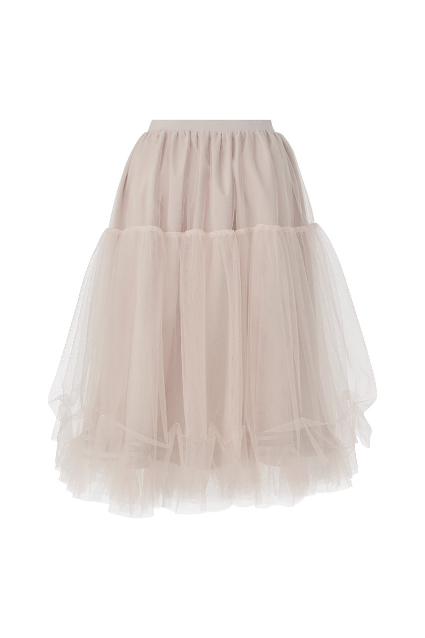 DAISY LIN(デイジーリン)｜Skirt “Prima Tulle Ⅱ”/パウダーベージュ の通販｜ELLESHOP・(エル・ショップ)