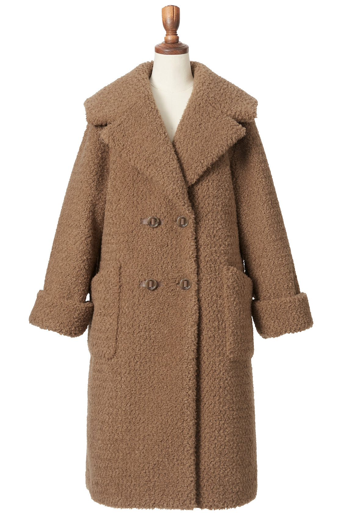 デイジーリン/DAISY LINの【予約販売】Coat “Elegant Teddy Long”(キャラメルブラウン/07231-DLCTCE04SI)