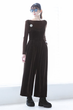 デイジーリン/DAISY LINのDaisy Velour Coco Jump Suit
