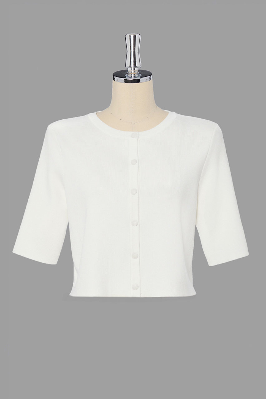 DAISY LIN Stylish Cardigan (ホワイト, 42) デイジーリン ELLE SHOP DAISY LIN Stylish Cardigan (ホワイト, 42) デイジーリン ELLE SHOP