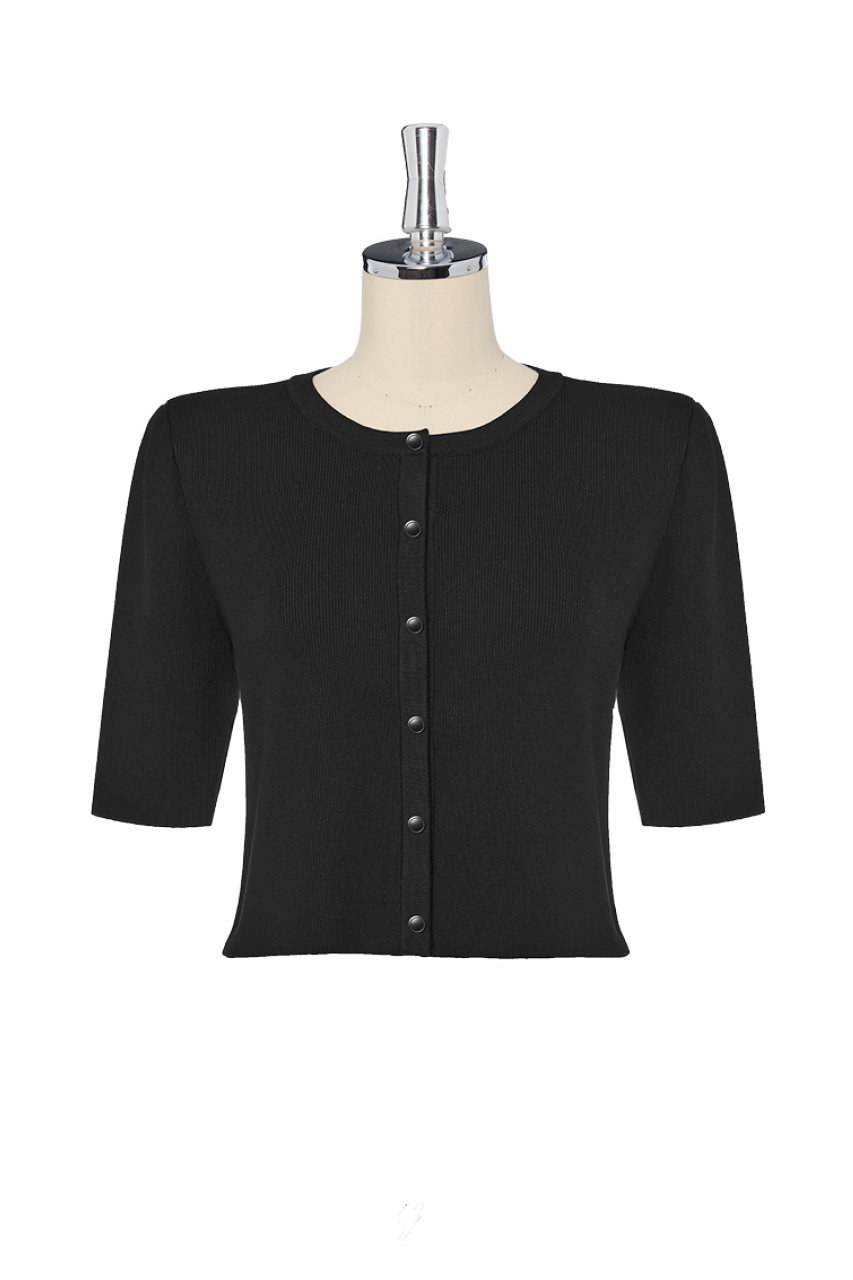 DAISY LIN Stylish Cardigan (ブラックブラック, 40) デイジーリン ELLE SHOP DAISY LIN Stylish Cardigan (ブラックブラック, 40) デイジーリン ELLE SHOP