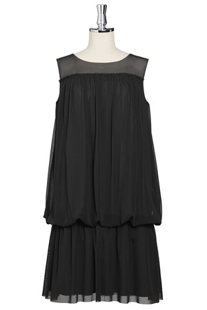 【極美品】DAISY LIN ひざ丈ワンピース 40 黒 ウォッシャブル デイジーリン ワンピース Daisy Little Black Dress