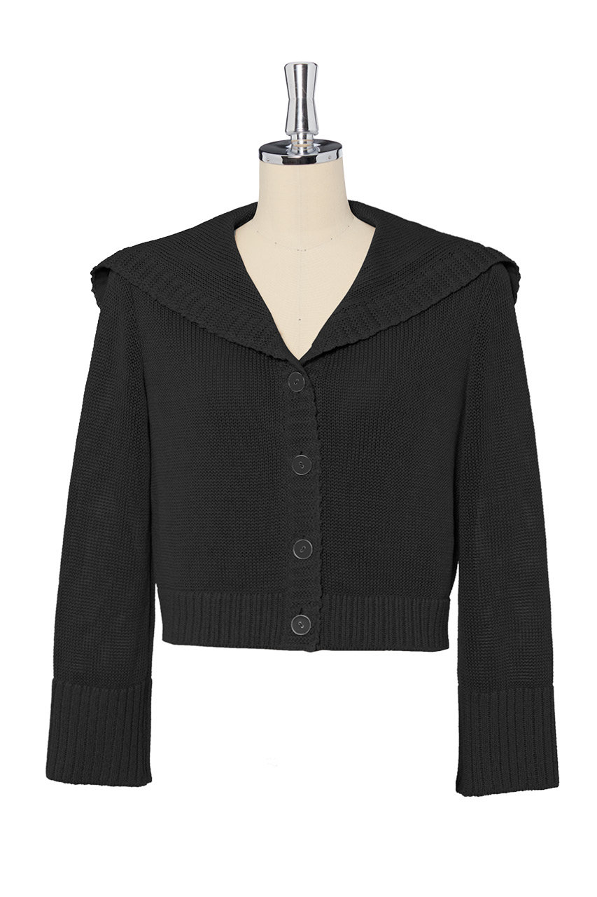 DAISY LIN Cardigan "Hampton Sailor" (ブラックブラック, 38) デイジーリン ELLE SHOP DAISY LIN Cardigan "Hampton Sailor" (ブラックブラック, 38) デイジーリン ELLE SHOP