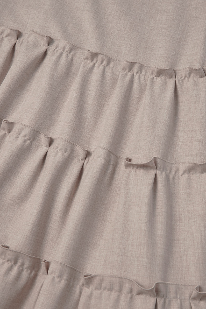 DAISY LIN(デイジーリン)｜Dress “Millefeuille V Slim”/ナチュラル の