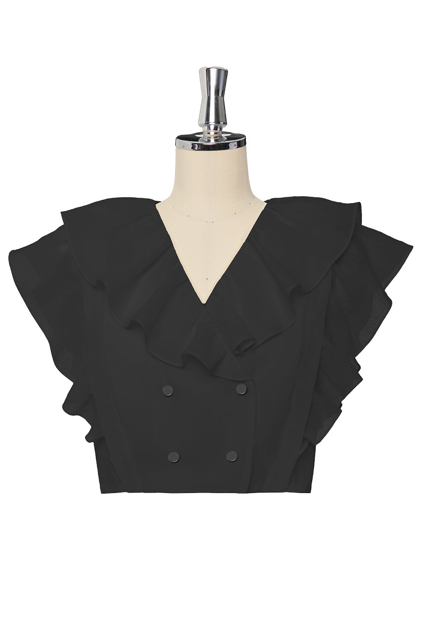 DAISY LIN Frill Top "Daisy Daisy" (ブラックブラック, 42) デイジーリン ELLE SHOP DAISY LIN Frill Top "Daisy Daisy" (ブラックブラック, 42) デイジーリン ELLE SHOP