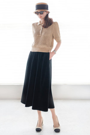 ♡DAISY LINワンピース♡ 40サイズ ベルト付き 美品 DAISY LIN FOXEY フレンチラッセル ワンピース 黒 40