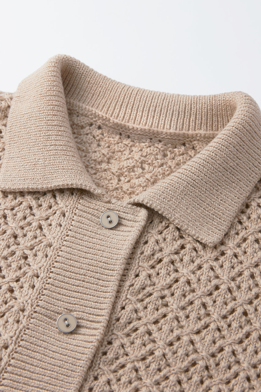 DAISY LIN(デイジーリン)｜Knit polo shirt “Pineapple Puff