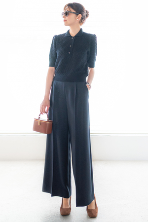 デイジーリン/DAISY LINのKnit polo shirt “Pineapple Puff ”(110300/110301)