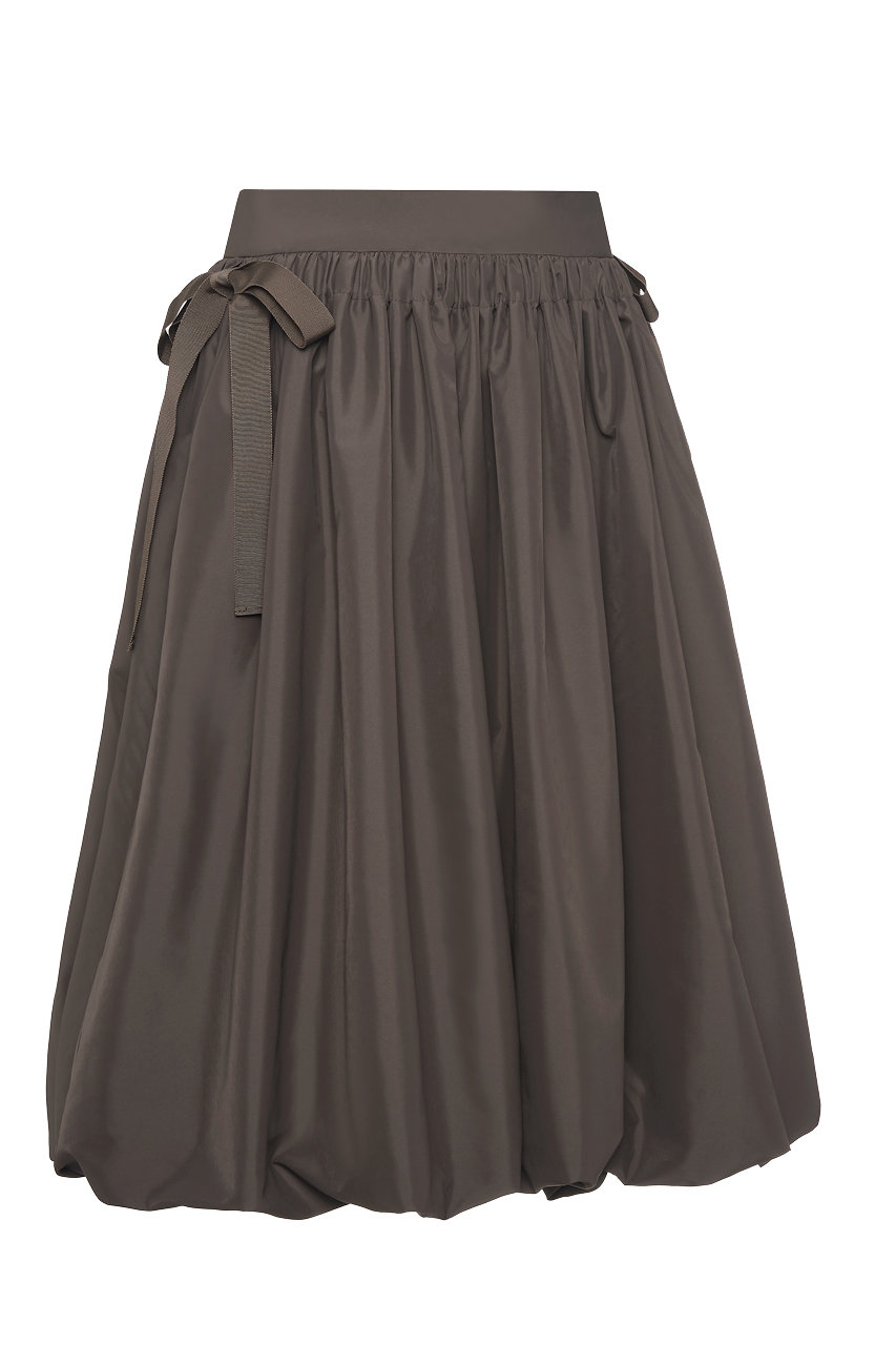 DAISY LIN(デイジーリン)｜Skirt “Tulip Ribbon”/ダークブラウン の