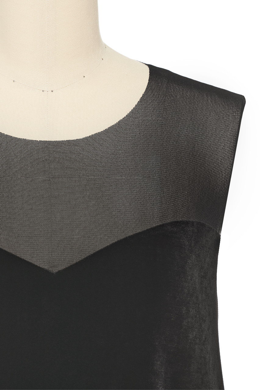 DAISY LIN(デイジーリン)｜Dress “Velour Swing”/ベルベットブラック