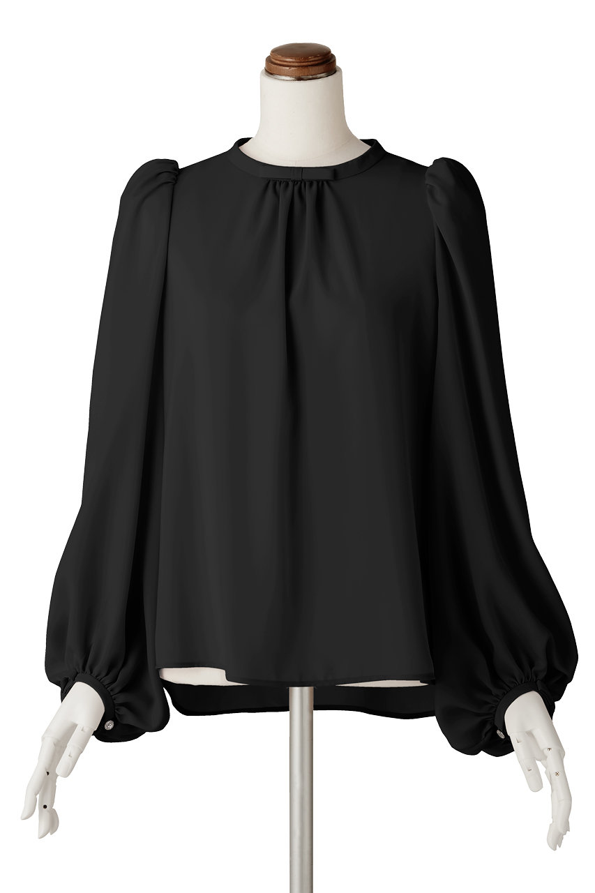 DAISY LIN Blouse "Audrey Ribbon II" (ブラックブラック, 38) デイジーリン ELLE SHOP