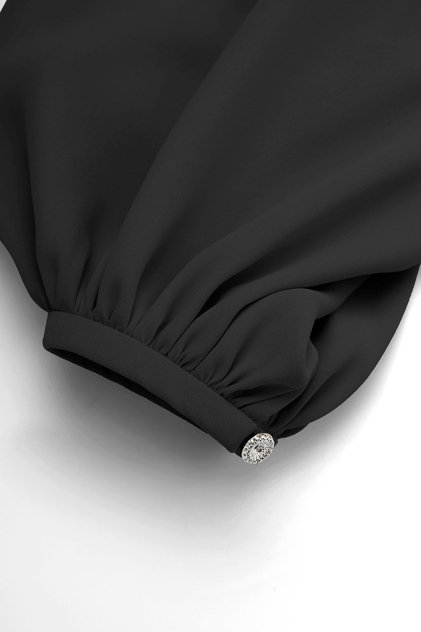 DAISY LIN(デイジーリン)｜Blouse “Audrey Ribbon II”/ブラック