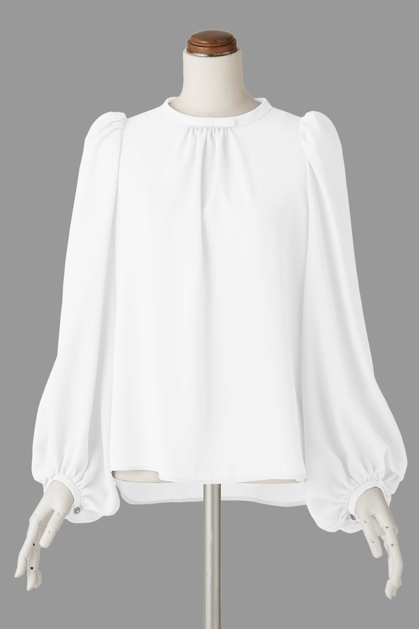 DAISY LIN Blouse "Audrey Ribbon II" (ホワイト, 38) デイジーリン ELLE SHOP