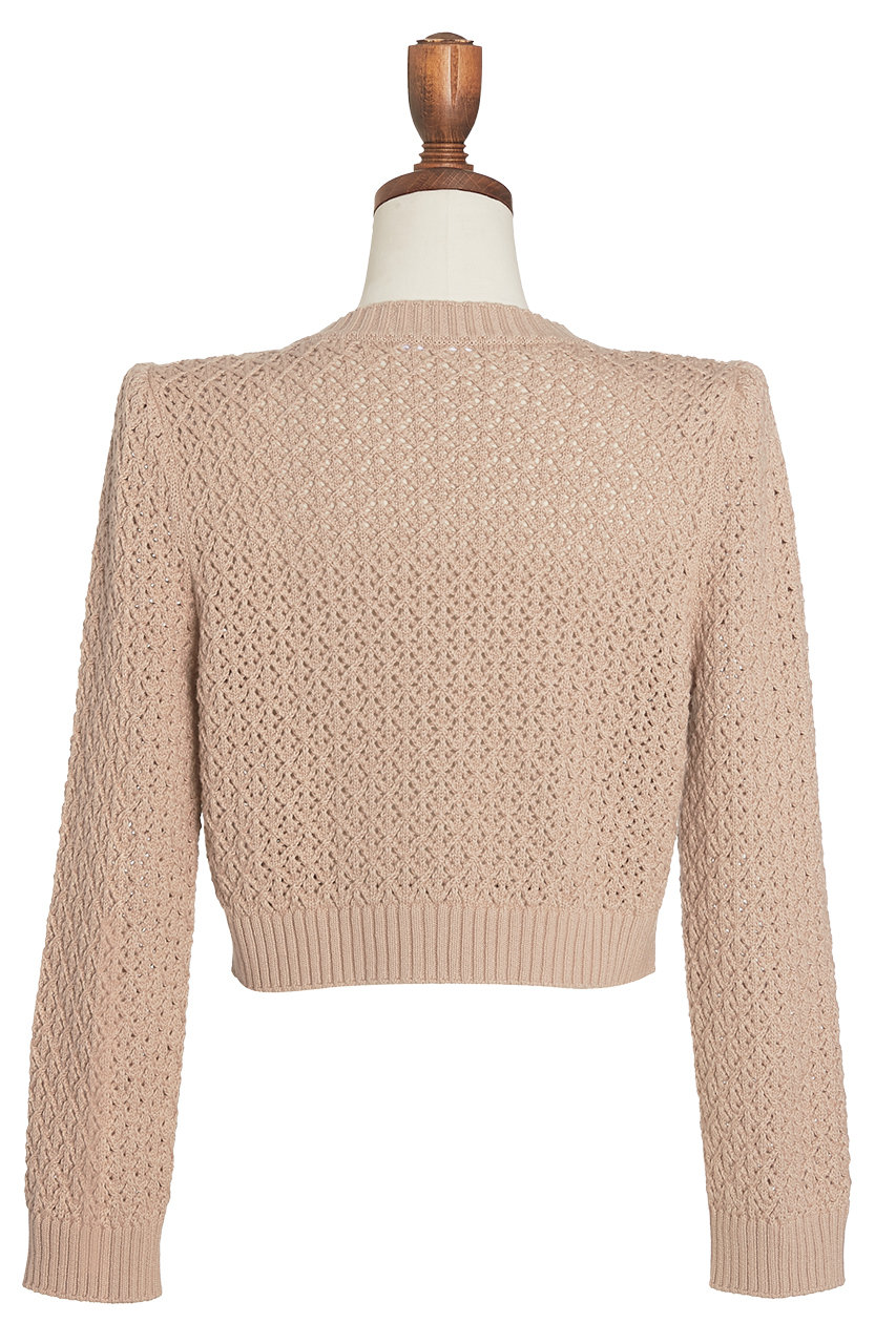 DAISY LIN ベージュカーディガン サイズ40 DAISY LIN(デイジーリン)｜Cardigan “Lady Pearl”/ベージュ の通販