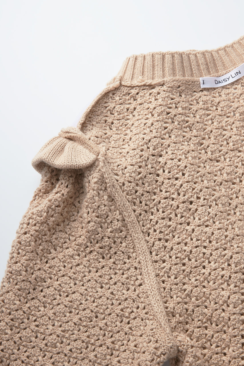 DAISY LIN(デイジーリン)｜Cardigan “Lady Pearl”/ベージュ の通販