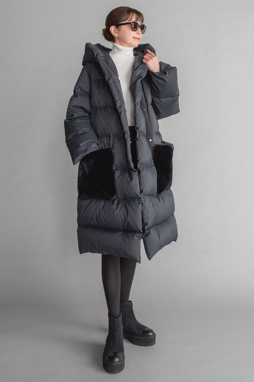 DAISY LIN(デイジーリン)｜2WAY Coat “Travel Down”/ブラックブラック