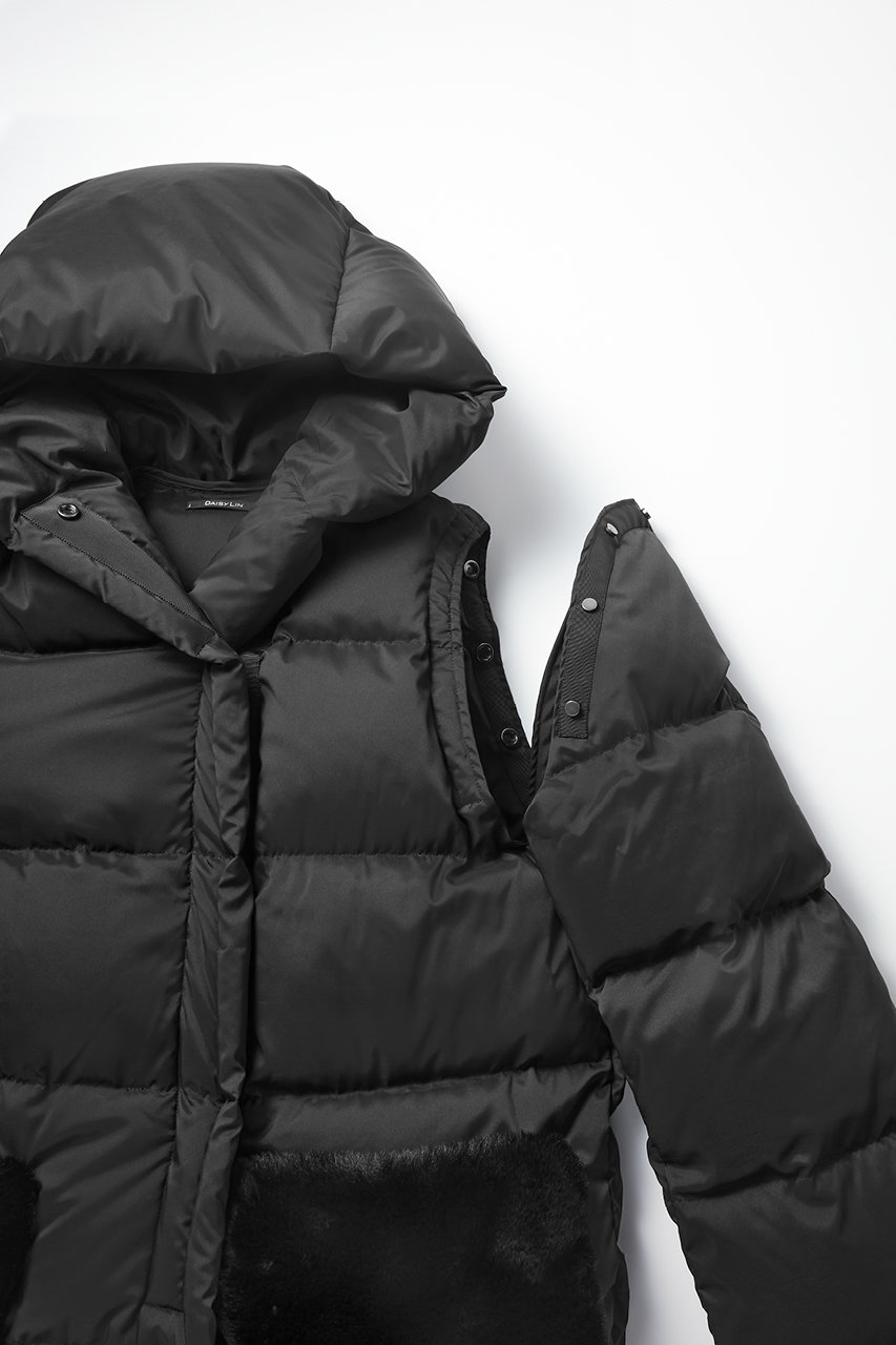 DAISY LIN(デイジーリン)｜2WAY Coat “Travel Down”/ブラックブラック