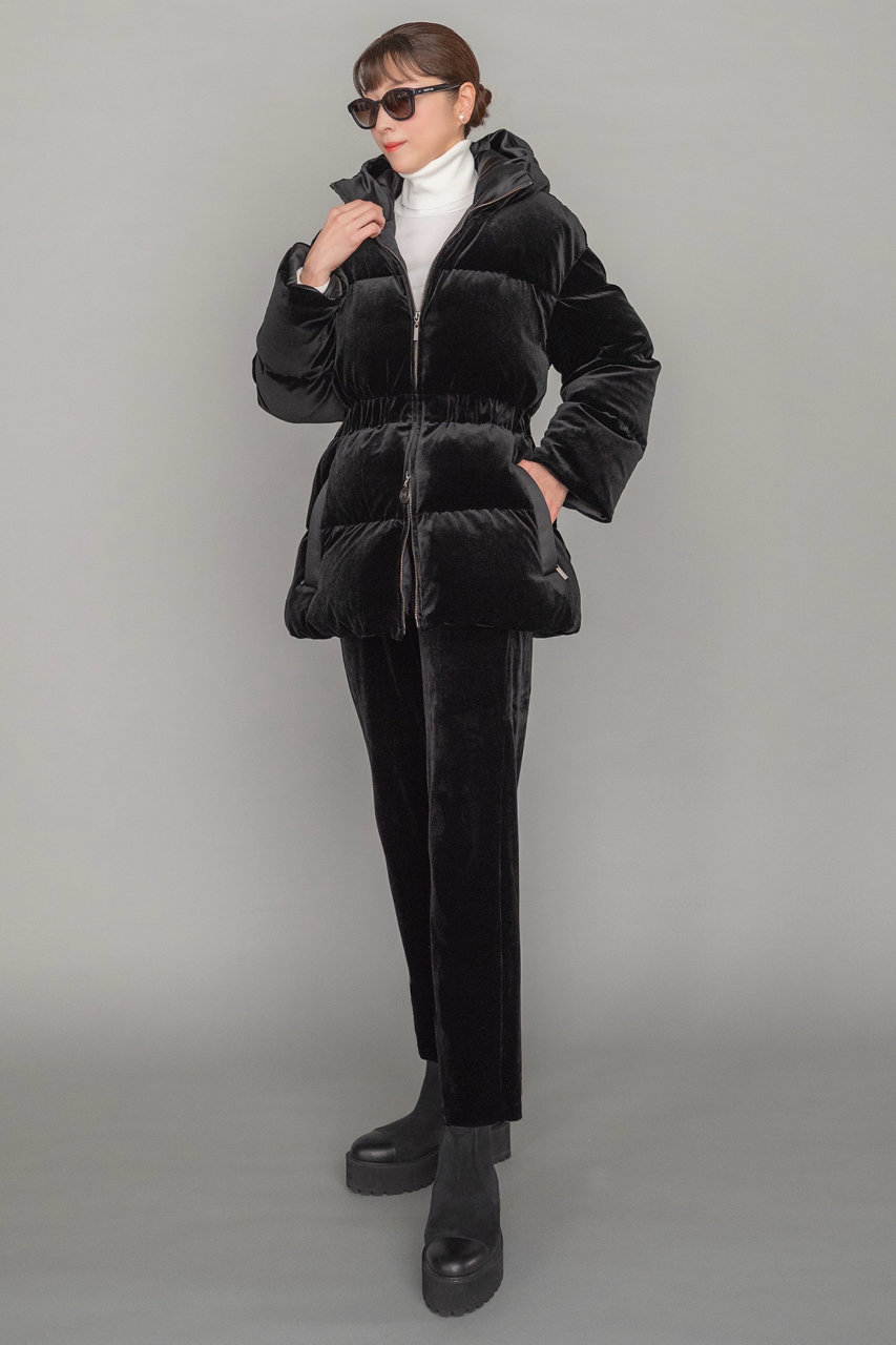 DAISY LIN(デイジーリン)｜Daisy Velour × Satin “Luxe Down”/ブラック