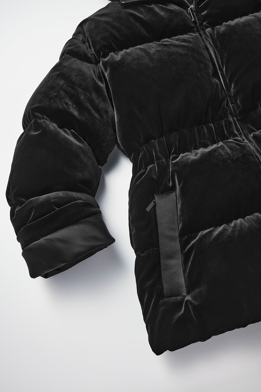 DAISY LIN(デイジーリン)｜Daisy Velour × Satin “Luxe Down”/ブラック