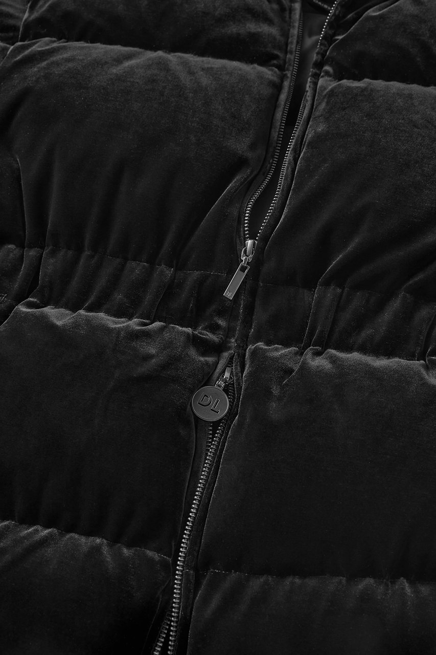 DAISY LIN(デイジーリン)｜Daisy Velour × Satin “Luxe Down”/ブラック