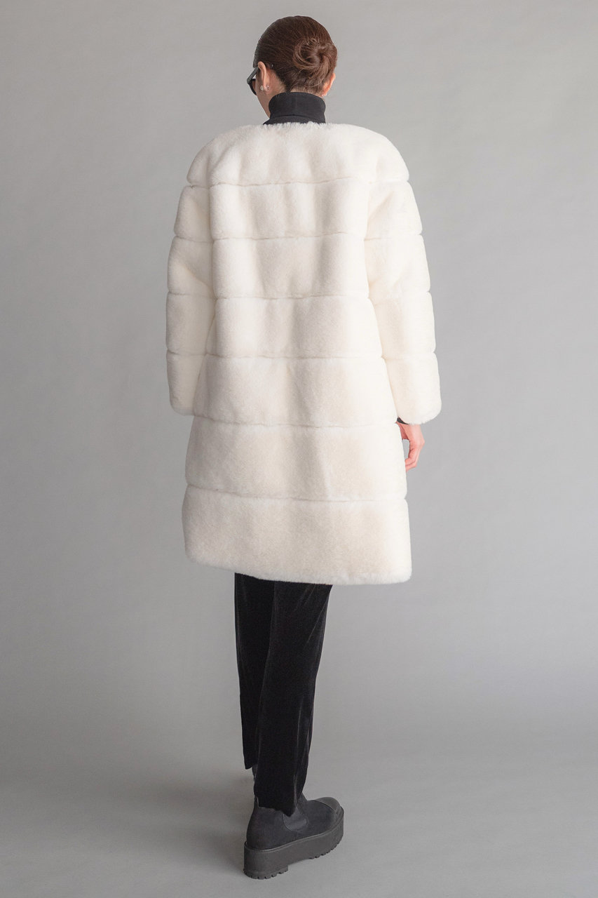 DAISY LIN(デイジーリン)｜Love Fur POODLE COAT/ホワイト の通販