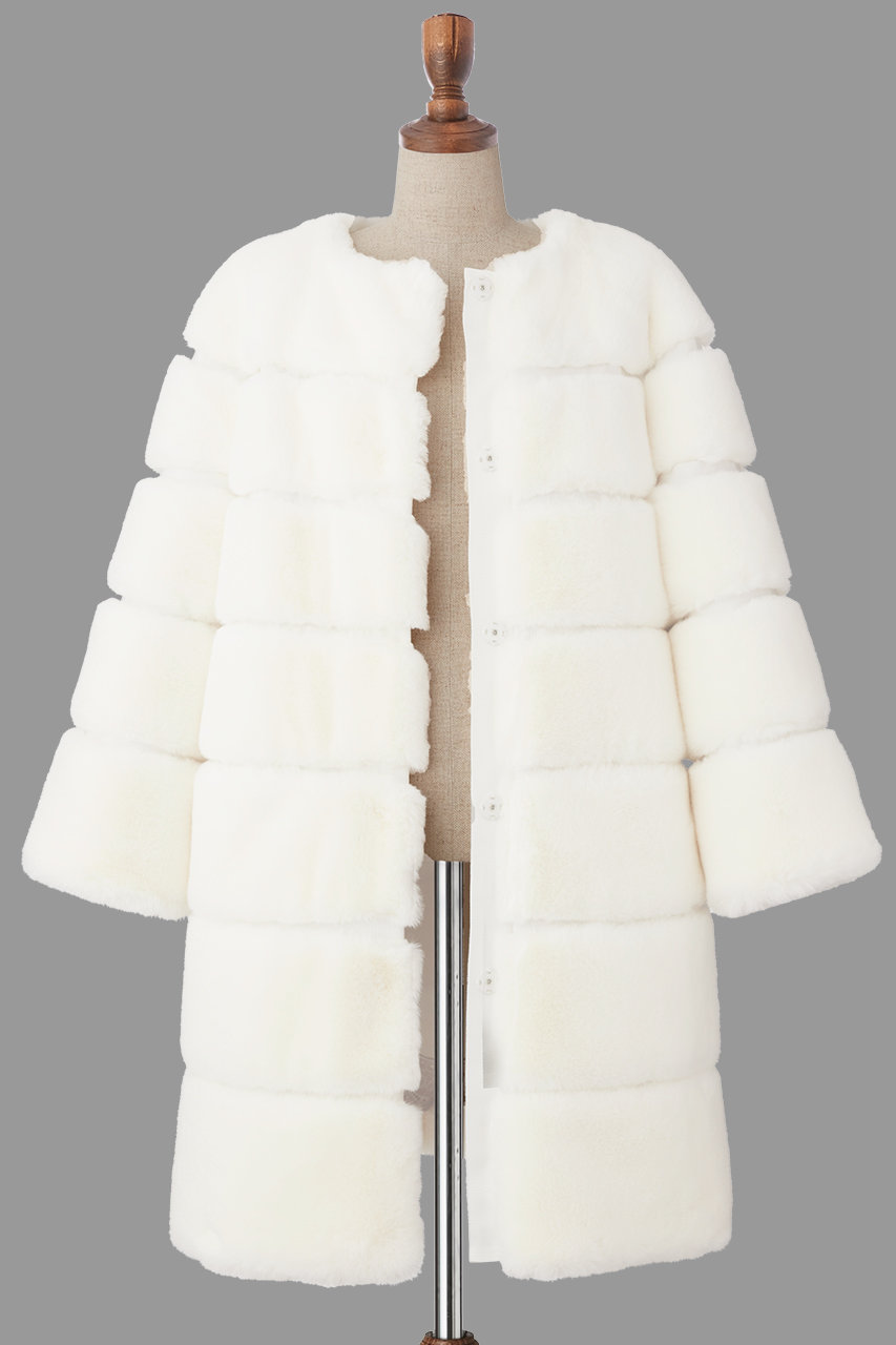 DAISY LIN(デイジーリン)｜Love Fur POODLE COAT/ホワイト の通販