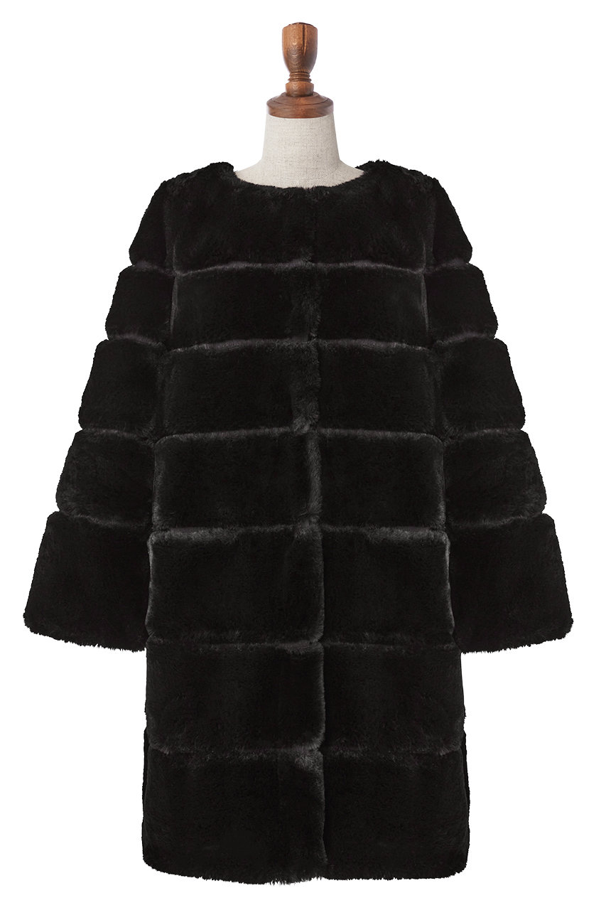 DAISY LIN Love Fur POODLE COAT (ブラックブラック, F) デイジーリン ELLE SHOP DAISY LIN Love Fur POODLE COAT (ブラックブラック, F) デイジーリン ELLE SHOP