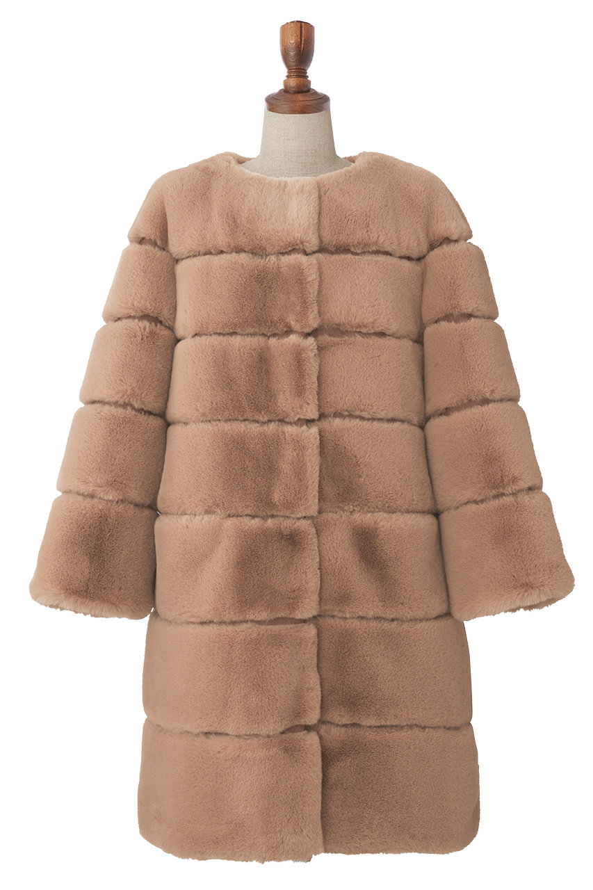 DAISY LIN Love Fur POODLE COAT (アーモンドブラウン, F) デイジーリン ELLE SHOP