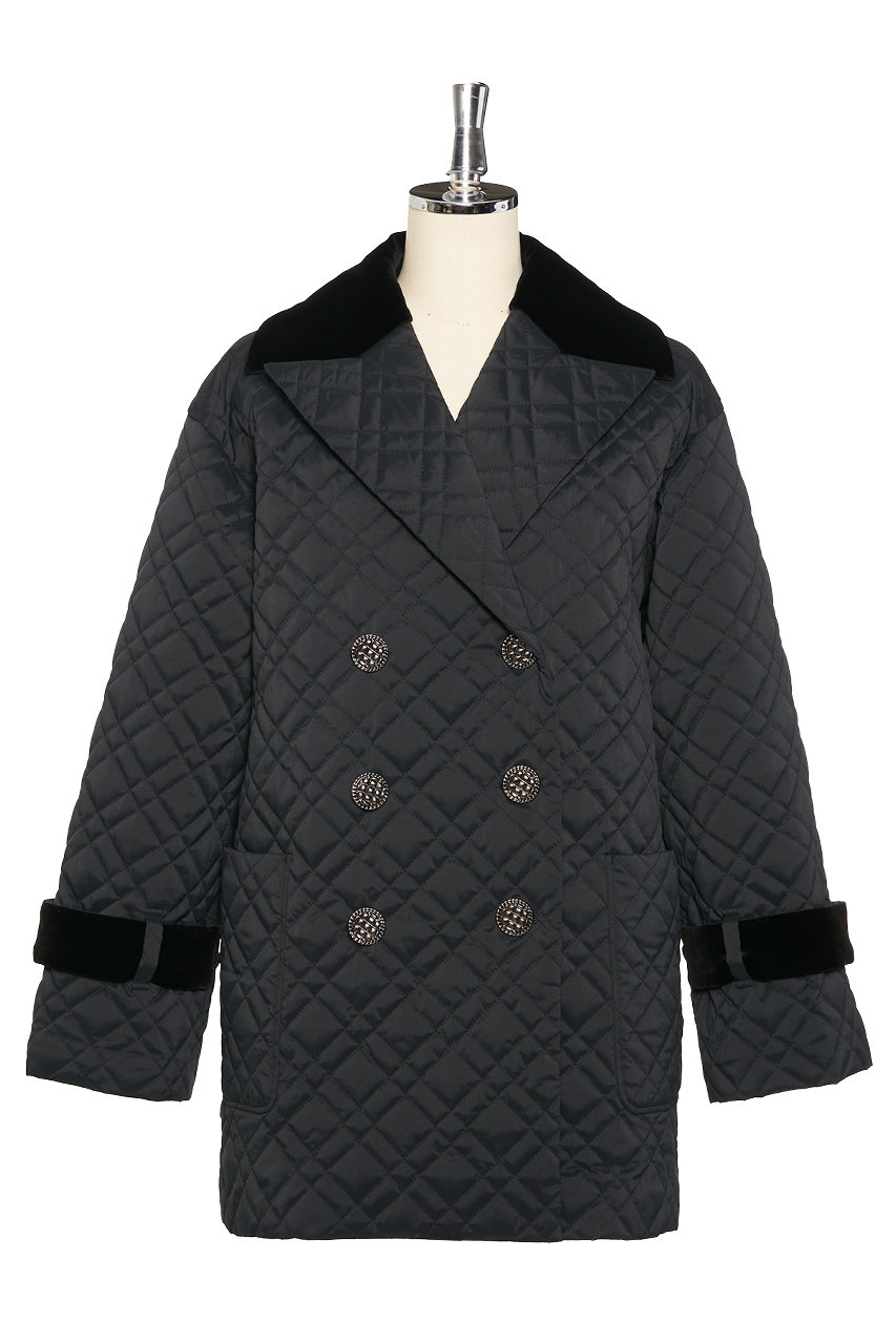 DAISY LIN キルティングコート "Uptown Lady" (ブラックブラック, 42) デイジーリン ELLE SHOP
