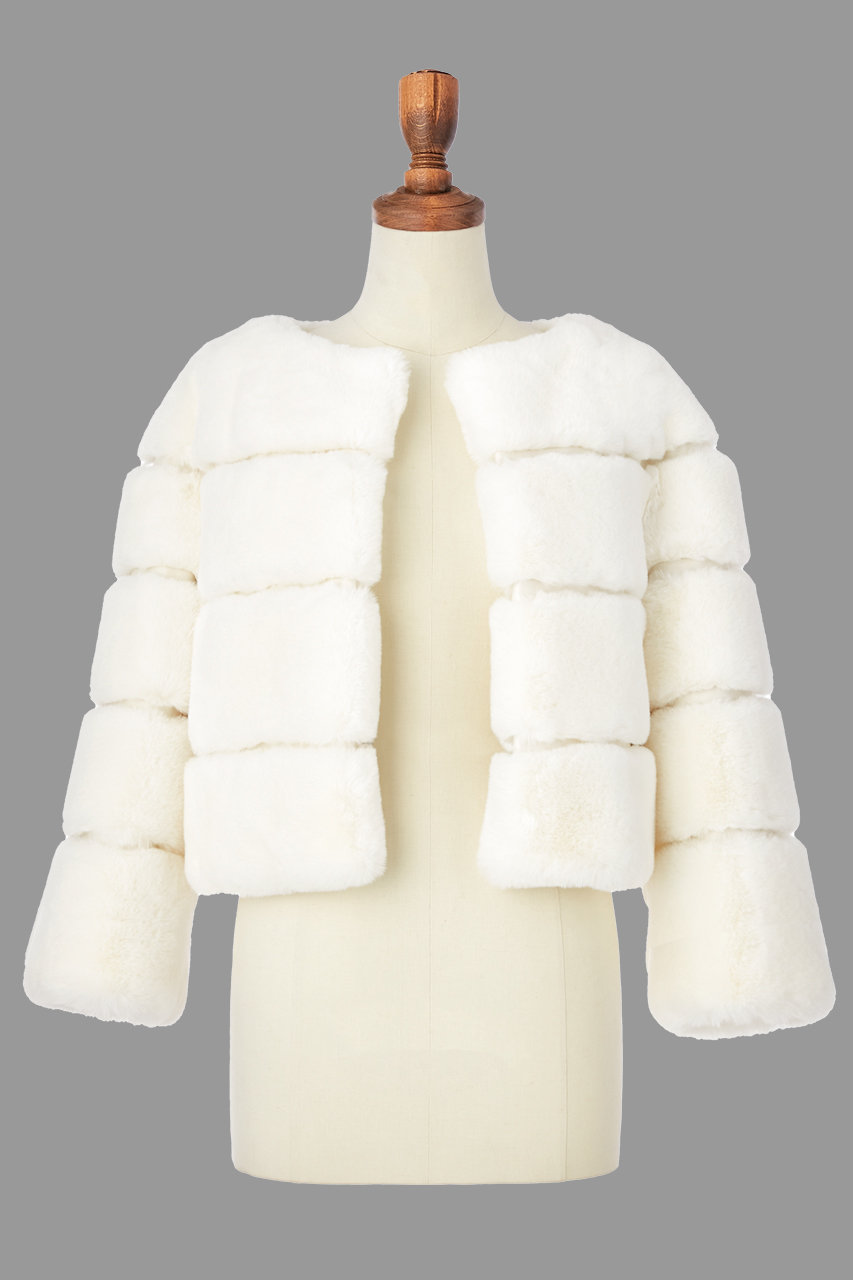 DAISY LIN Love Fur Jacket "Snow Princess" (ホワイト, F) デイジーリン ELLE SHOP DAISY LIN Love Fur Jacket "Snow Princess" (ホワイト, F) デイジーリン ELLE SHOP