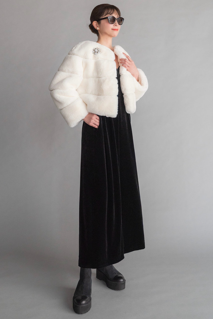 DAISY LIN(デイジーリン)｜Love Fur Jacket “Snow Princess”/ホワイト