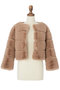 Love Fur Jacket “Almond Princess” デイジーリン/DAISY LIN アーモンドブラウン