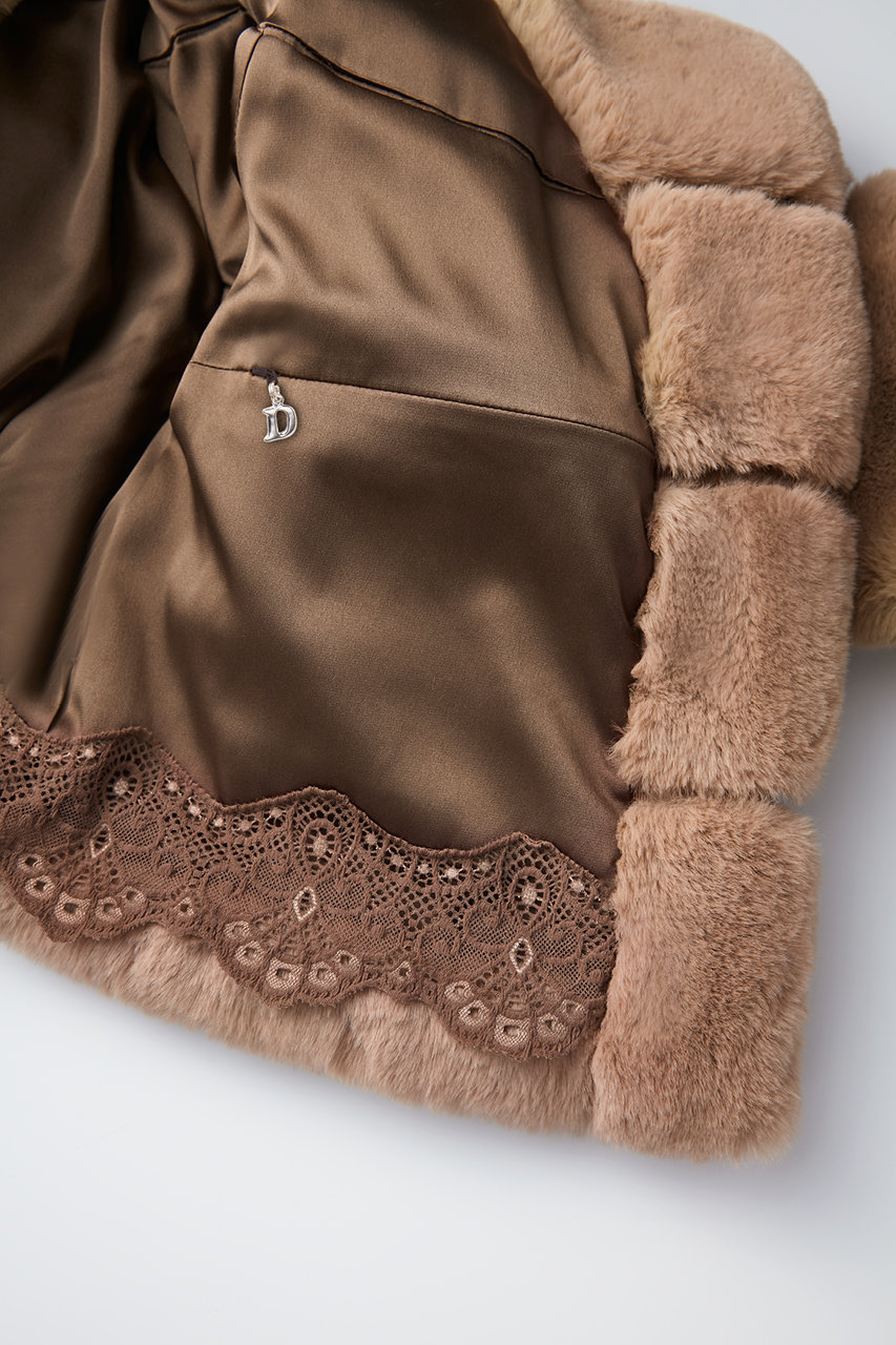 DAISY LIN(デイジーリン)｜Love Fur Jacket “Almond Princess