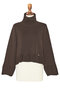 しっとりウール High Neck Sweater デイジーリン/DAISY LIN ダークブラウン